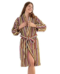 Uncommon Goods Women's Plush Cotton Confetti Robe