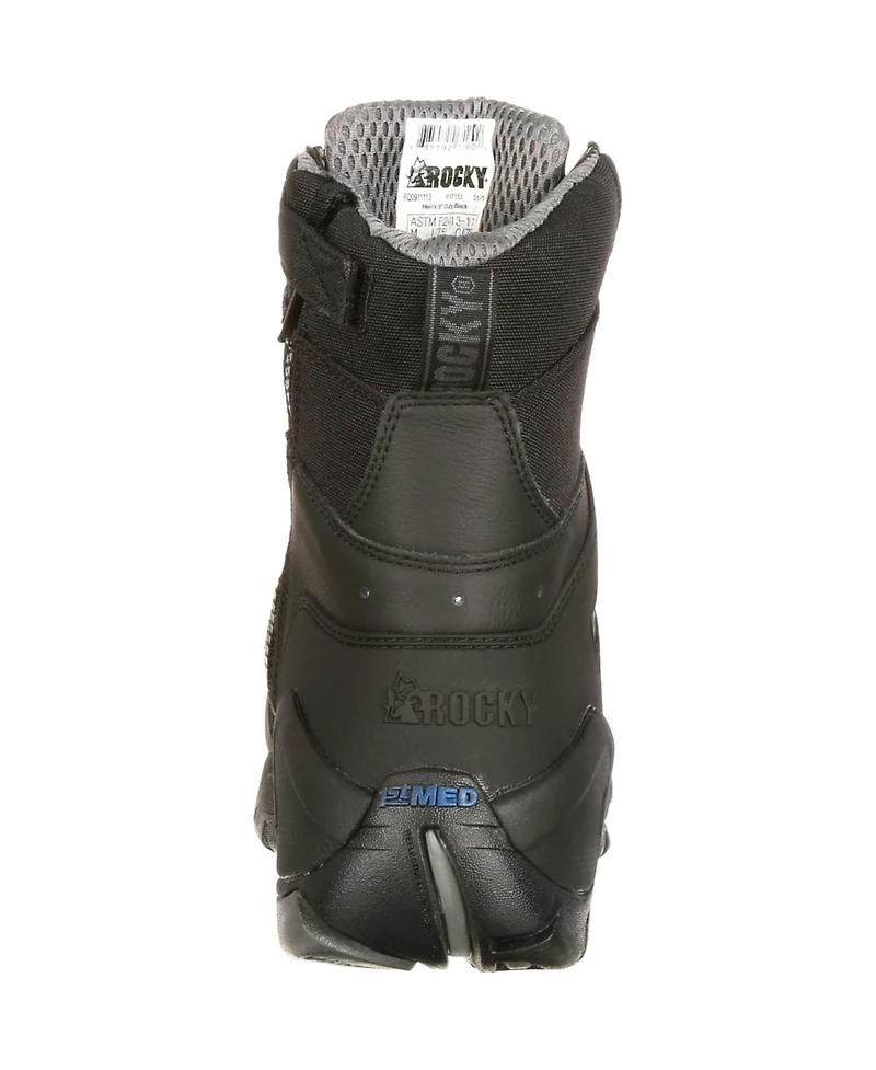 Rocky Men's 1st Med Carbon Fiber Toe Puncture-Resistant Side-Zip Waterproof Public Service Boot