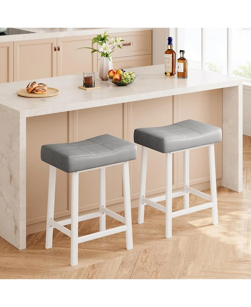gaomon Dining Chair Counter Height Bar Stools Set of 2 24 Inch Barstools for Kitchen Dining Room
