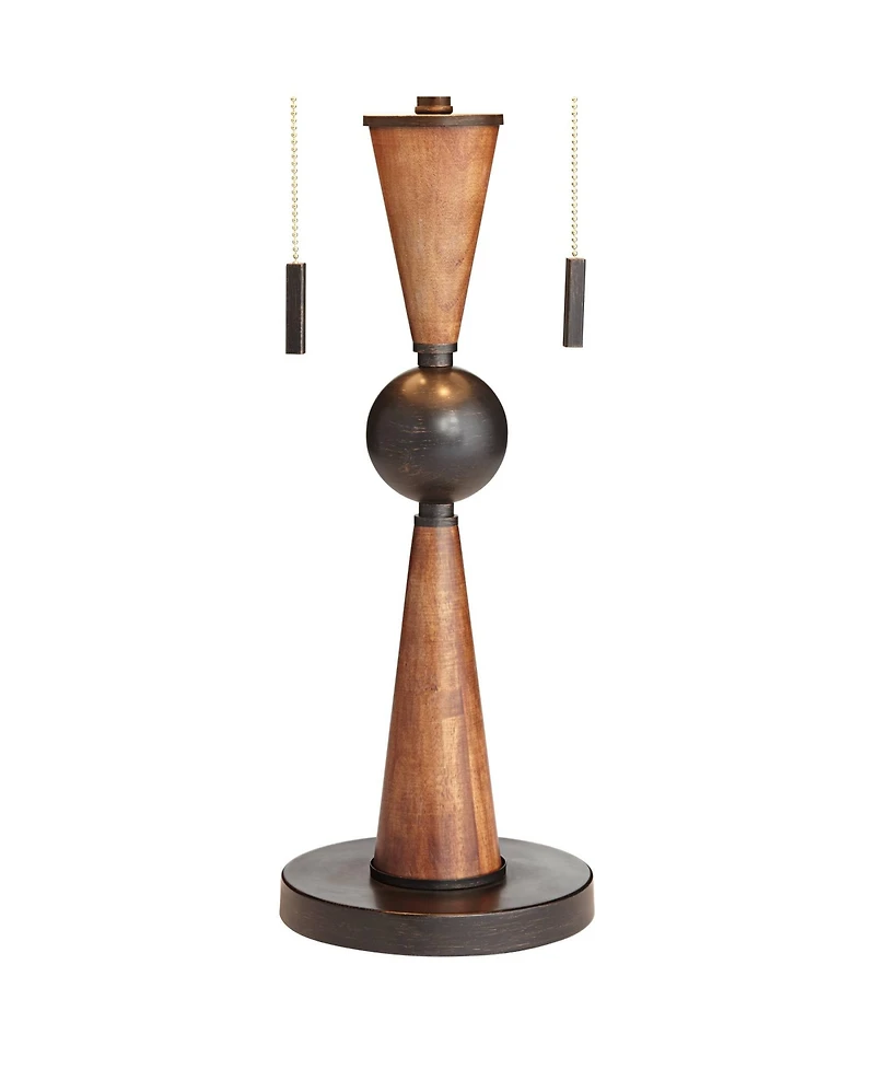 Franklin Iron Works Hunter Rustic Farmhouse Table Lamp with Table Top Dimmer 29 3/4" Tall