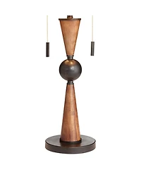 Franklin Iron Works Hunter Rustic Farmhouse Table Lamp with Table Top Dimmer 29 3/4" Tall