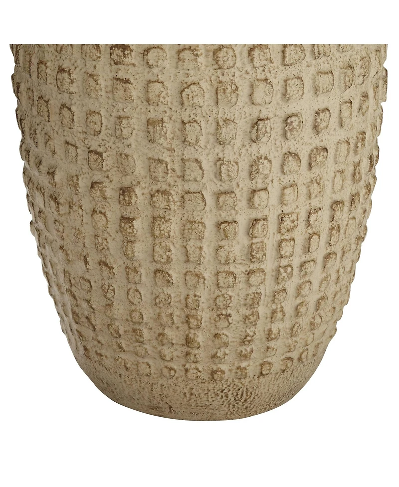 360 Lighting Delon 26 1/2" Tall Jar Farmhouse Rustic Table Lamp Terra Cotta Finish Single Living Room Bedroom