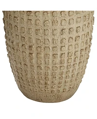 360 Lighting Delon 26 1/2" Tall Jar Farmhouse Rustic Table Lamp Terra Cotta Finish Single Living Room Bedroom