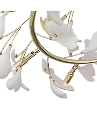 Possini Euro Design Possini Euro Descanso 24"W Gold and Ceramic 6-Light Ceiling Light