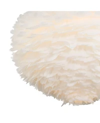 Possini Euro Design Possini Euro Branta 20 1/2"W White Goose Feather Modern Pendant Light