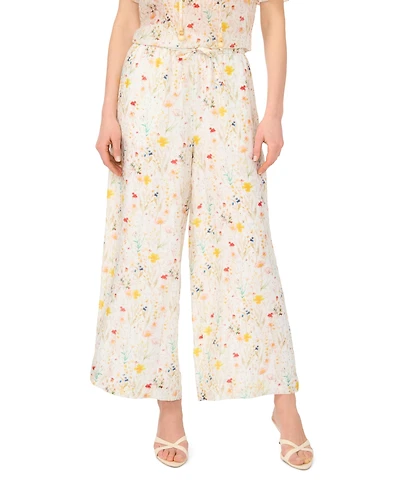 Vince Camuto Women's Mid-Rise Wide-Leg Pull On Pants