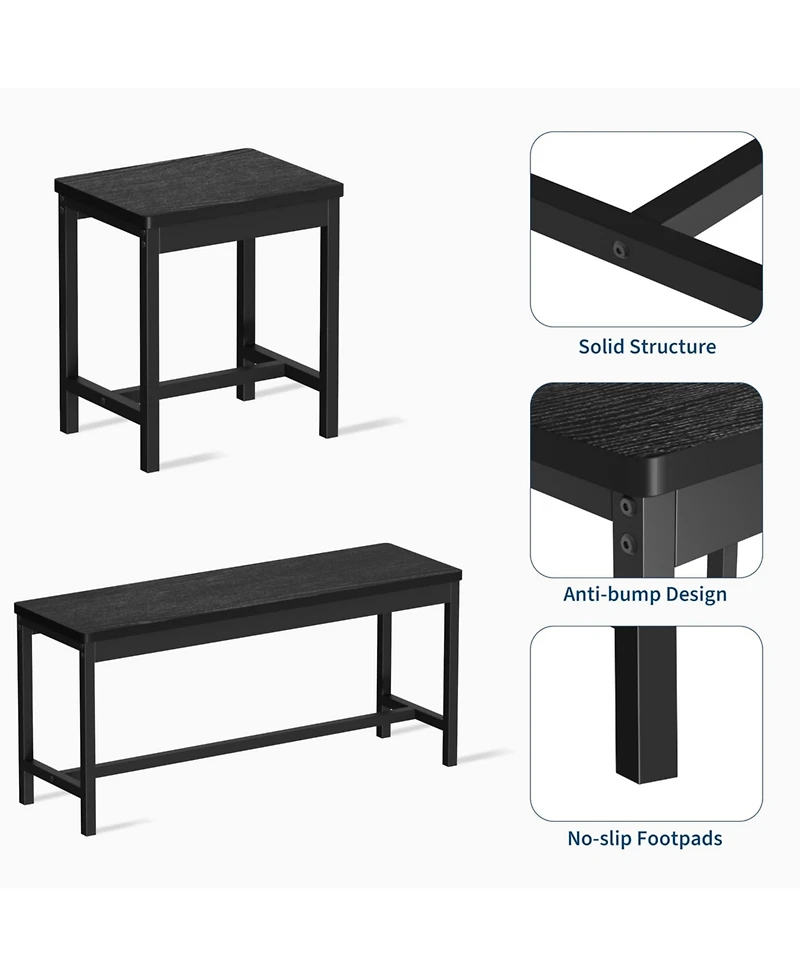 gaomon Extendable 6-8 Person 5-Piece Modern Dining Set