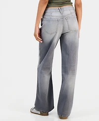 Celebrity Pink Juniors' Curvy Baggy Wide-Leg Jeans