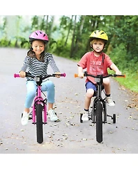 Slickblue Kids Bicycle with Adjustable Seat and Removable Wheels