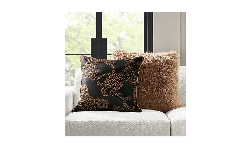 Z Gallerie Leopardi Dual Side Pillow