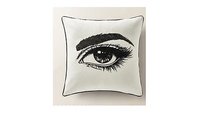 Z Gallerie Demure Embroidered Pillow