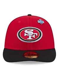 New Era Men's Scarlet/Black San Francisco 49ers 2026 Nfl Draft Pre-Curved 59FIFTY Fitted Hat