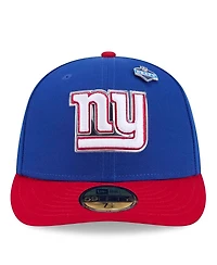New Era Men's Royal/Red York Giants 2026 Nfl Draft Pre-Curved 59FIFTY Fitted Hat