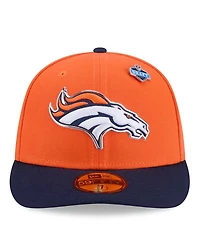 New Era Men's Orange/Navy Denver Broncos 2026 Nfl Draft Pre-Curved 59FIFTY Fitted Hat
