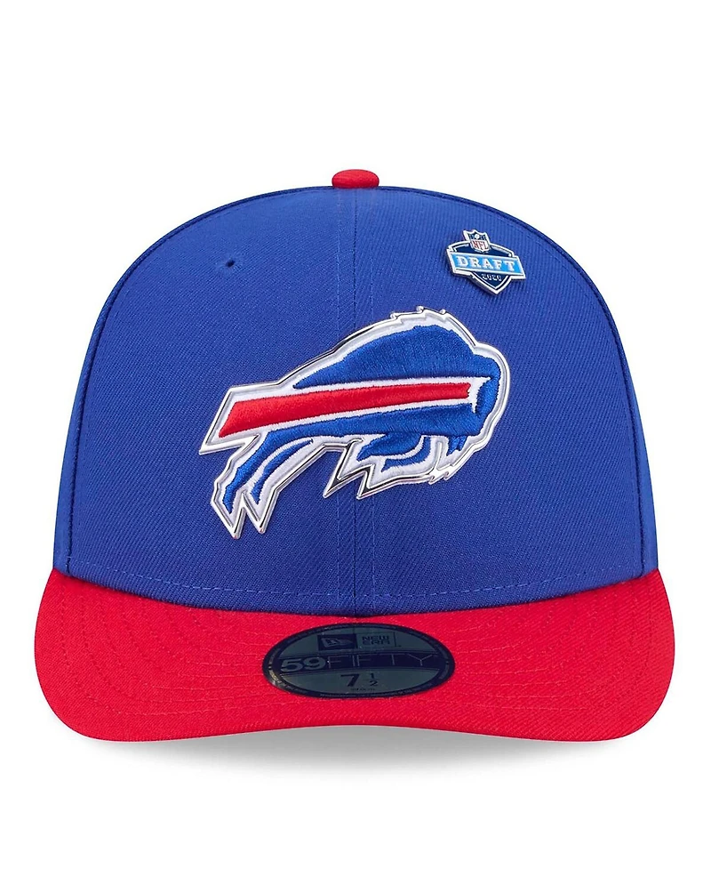 New Era Men's Royal/Red Buffalo Bills 2026 Nfl Draft Pre-Curved 59FIFTY Fitted Hat