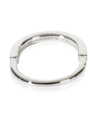 Pre-Owned Tiffany & Co White Gold Lock Ring