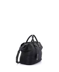 Pre-Owned Fendi Medium Frame Convertible Satchel Pequin Canvas