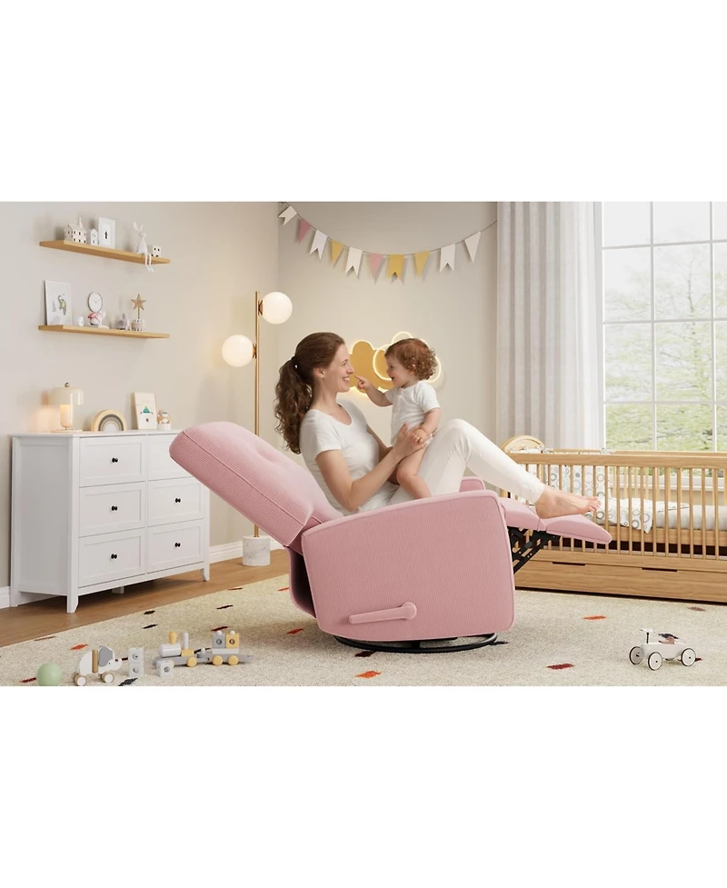 gaomon Swivel Rocker Recliner Chair with 360degree(s) Gliding Motion for Living Room, Bedroom, Office