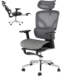 gaomon Ergonomic Office Chair with Breathable Mesh Back,High Back Support,3D Adjustable Armrests,and Smooth Rolling Wheels,Comfortable Desk Chair