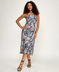 Seni & Cade Juniors' Paisley Print Midi Dress