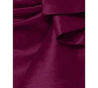 Betsy & Adam Petite One-Shoulder Ball Gown