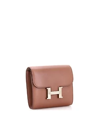 Pre-Owned Hermes Compact Constance Wallet Tadelakt