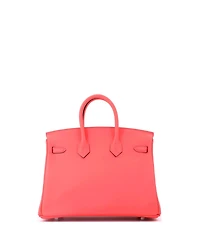 Pre-Owned HERMES Birkin 25 Handbag Swift with Palladium Hardware