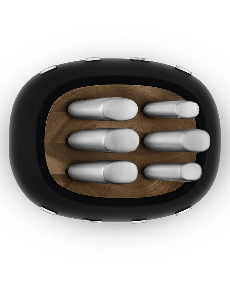 Smeg 50's Retro Style Aesthetic 7-Pc. Knife Block Set