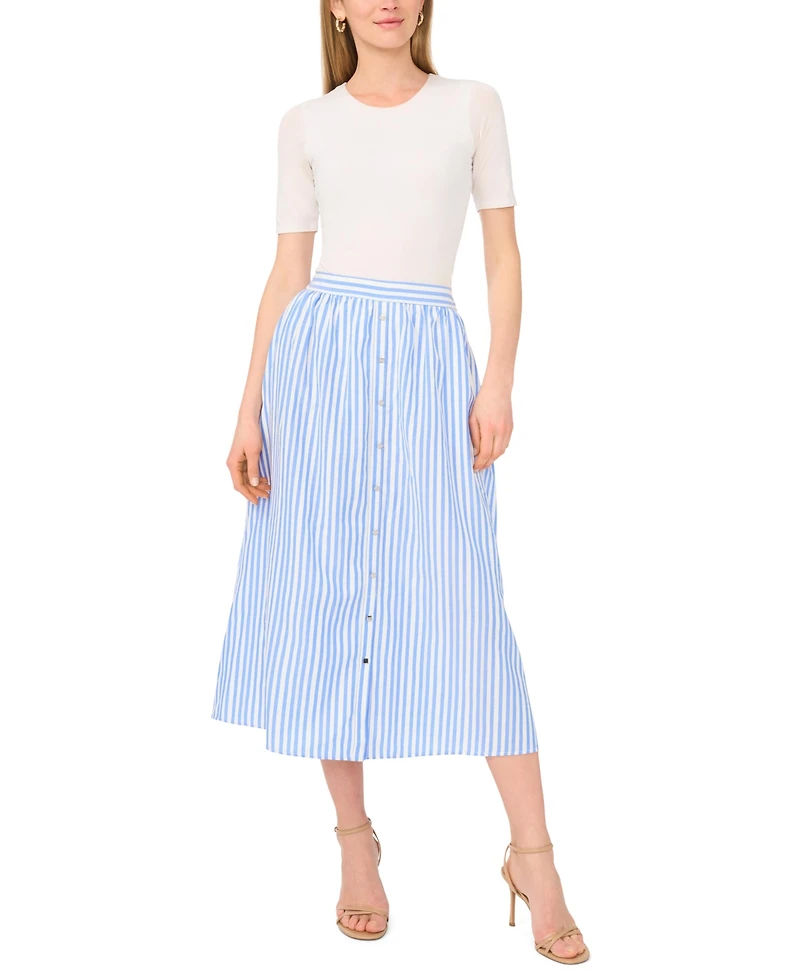 Vince Camuto Women's Pull-On Placket Maxi Skirt