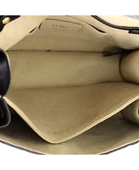 Pre-Owned Fendi Small Kan U Shoulder Bag Zucca Embossed Leather