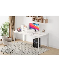 gaomon Modern Industrial 6-8 Person Rectangular Dining Table