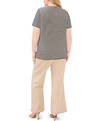 Vince Camuto Plus Short-Sleeve Crew Neck T-Shirt