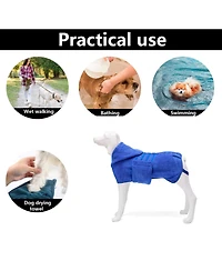 Aronkl Microfiber Super-Absorbent Dog Drying Coat