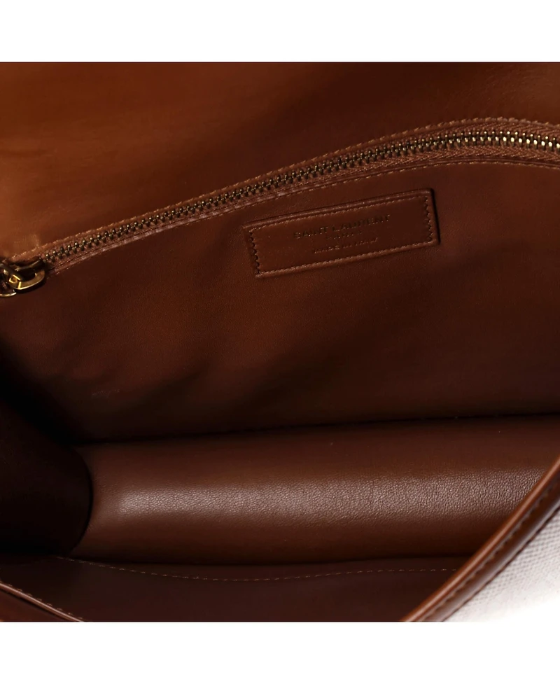 Pre-Owned Saint Laurent Medium Carre Satchel Canvas with Leather