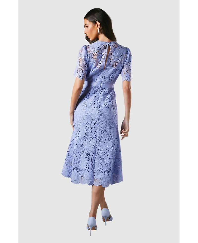 Coast Women's Lace Midi Dress With Bow Belt