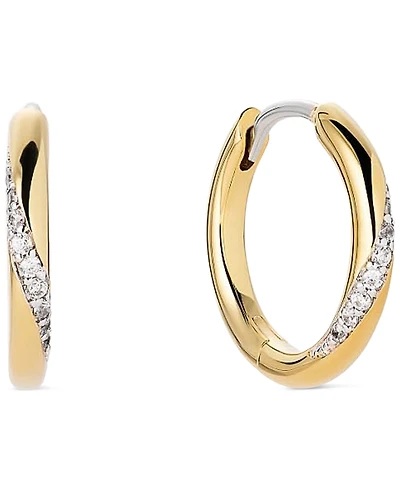 Ana Luisa Kira Slim Gold-Plated Hoop Earrings