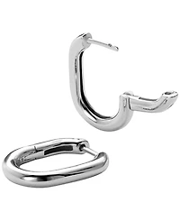 Ana Luisa Rox Small Silver Hoop Earrings