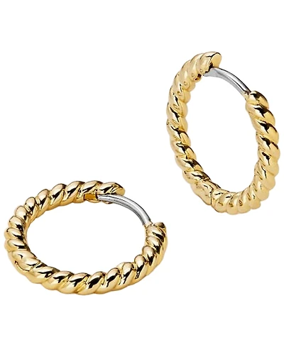 Ana Luisa Gold Twist Huggie Hoop Earrings