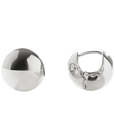 Ana Luisa Abby Mini Silver Sphere Hoop Earrings