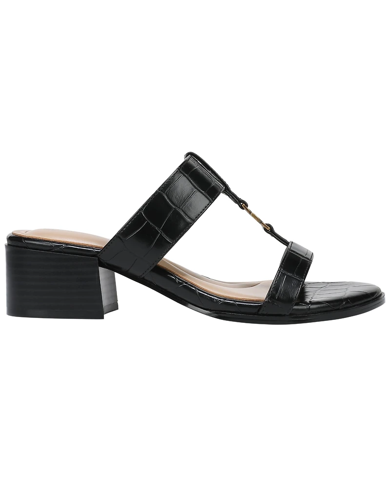 Giani Bernini Women's Almond Toe Stacked Heel Sandals, Macy's Exclusive