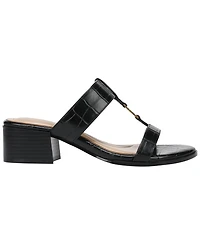Giani Bernini Women's Almond Toe Stacked Heel Sandals, Macy's Exclusive