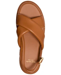 kate spade new york Women's Halo Criss Cross Lug Platform Sandals
