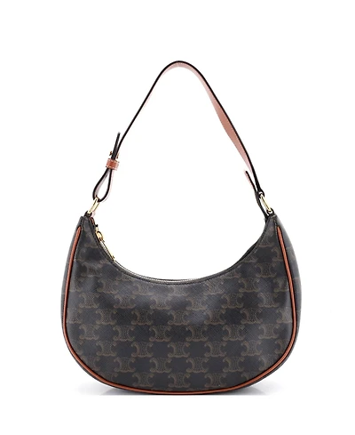 Pre-Owned Celine Ava Bag Triomphe Coated Canvas