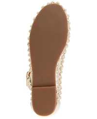 Kenneth Cole New York Women's Tessa Woven Mary Jane Ballet Flats