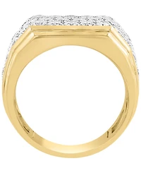 Effy Collection Lab Grown Diamond Ring (2-1/2 ct. t.w.) in Gold Over Silver