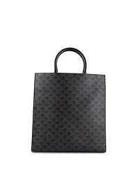 Pre-Owned Celine Large Vertical Cabas Tote Triomphe Coated Canvas