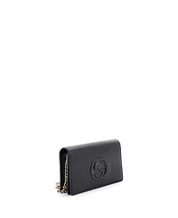 Pre-Owned Gucci Soho Wallet on Chain Leather