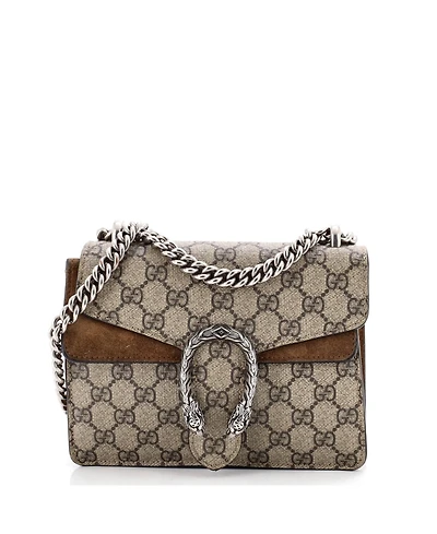 Pre-Owned Gucci Mini Dionysus Bag Gg Coated Canvas