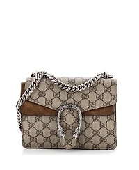Pre-Owned Gucci Mini Dionysus Bag Gg Coated Canvas