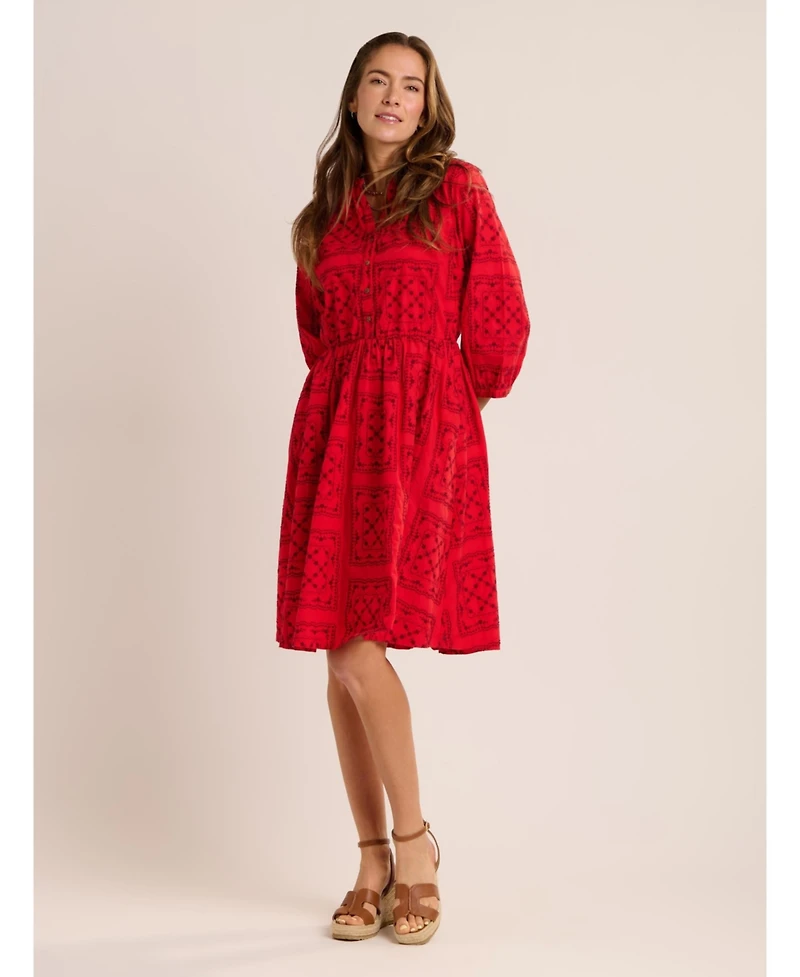 Brakeburn Women's Zora Embroidery Detail Dress